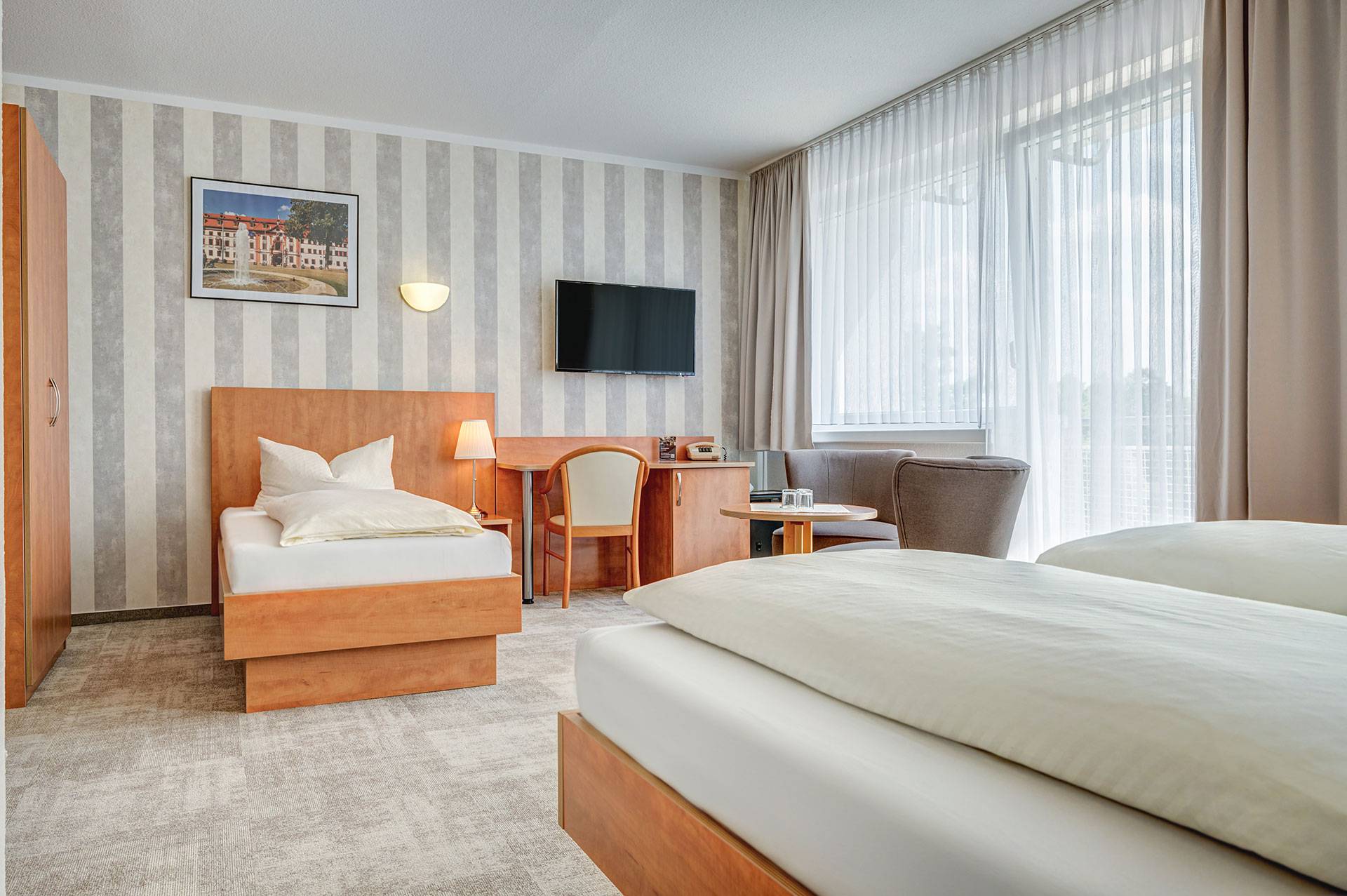 Hotel Wilna in Erfurt - Dreibettzimmer